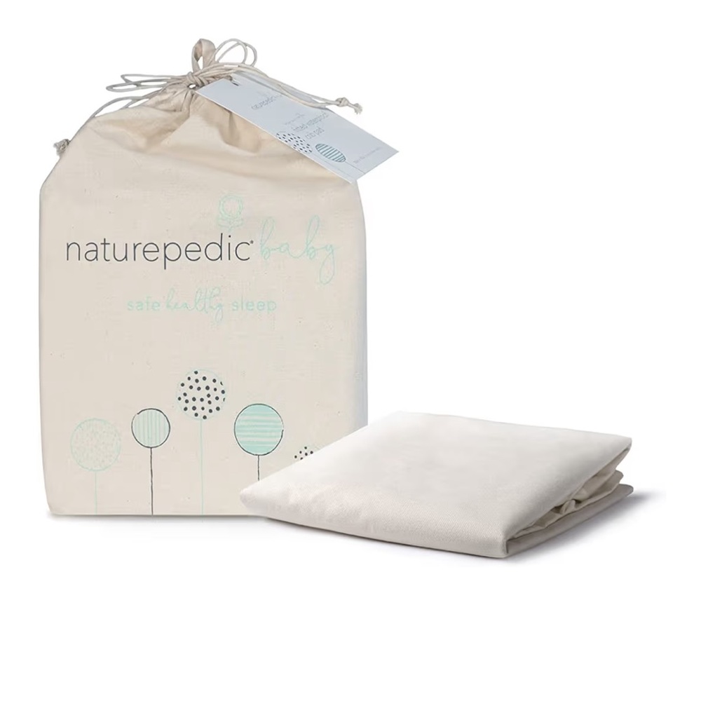 NWT Naturepedic Organic Contoured Changing Pad Covers (2)